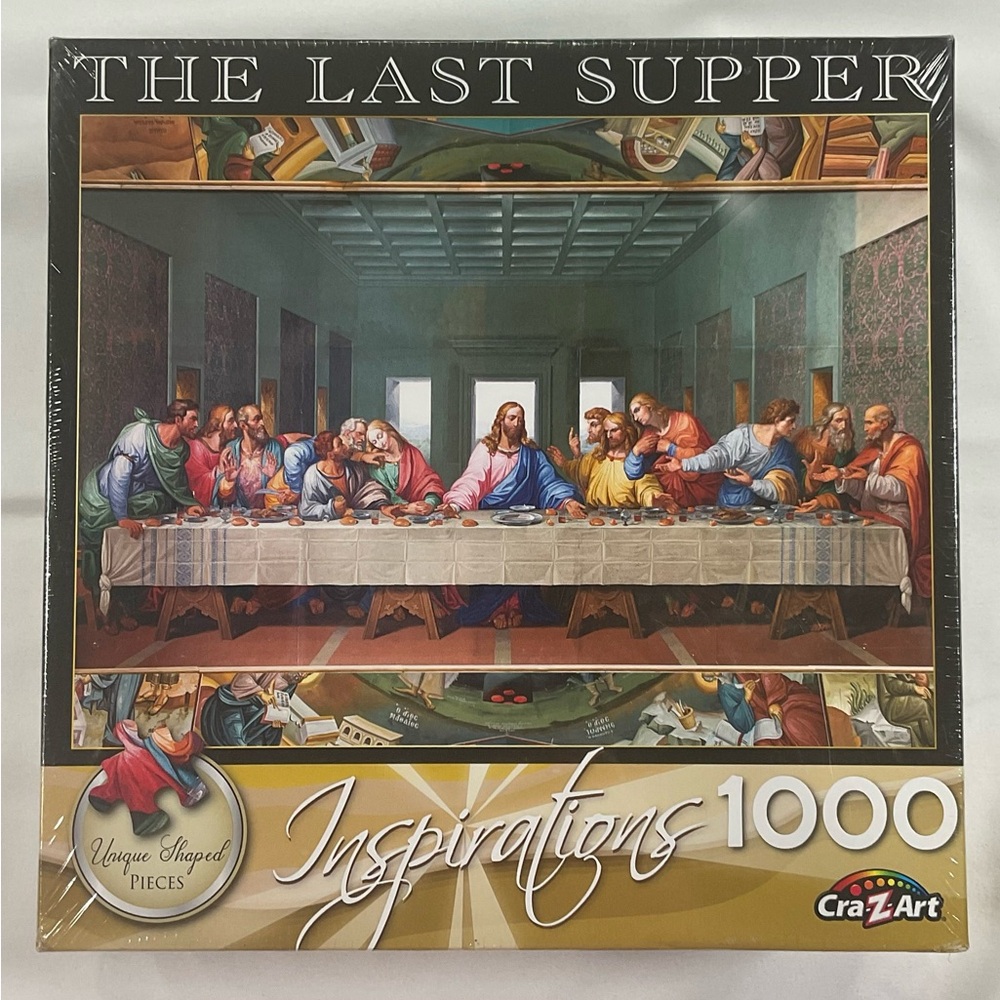 Inspirations THE LAST SUPPER 1000 Piece Puzzle by CraZArt 27" x 20" Sealed New